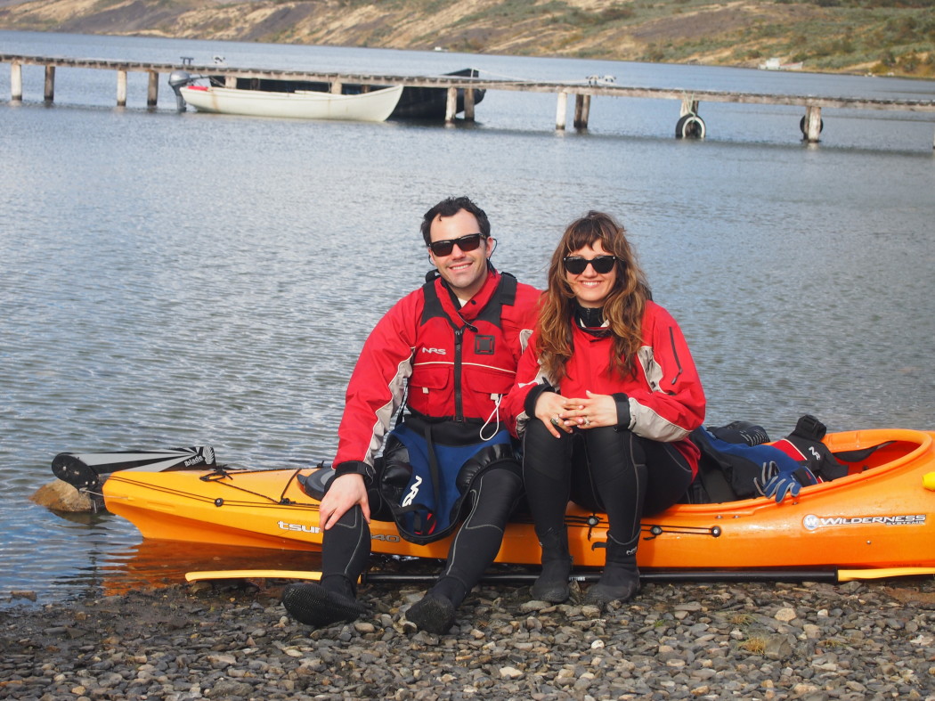 Jordan and Tara kayaking in Patagonia (Chile) – The Riveter Magazine